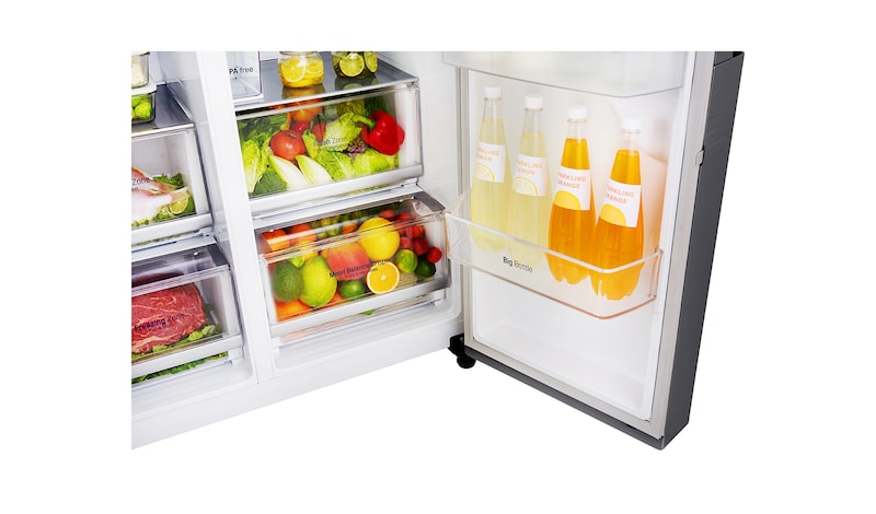 LG Réfrigérateur Américain avec Door-in-Door™ |  Capacité de 601L | Total No Frost, GSJ761PZUZ